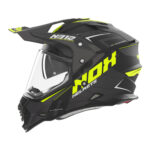 Kaciga NOX Enduro sa vizirom N312 VAPOR mat crno žuta M