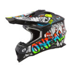 Kaciga ONEAL Cross 2SRS RANCID crno bela L - Slika 2