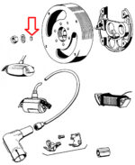 Štift magneta Tomos 3x4 mm or - Slika 2
