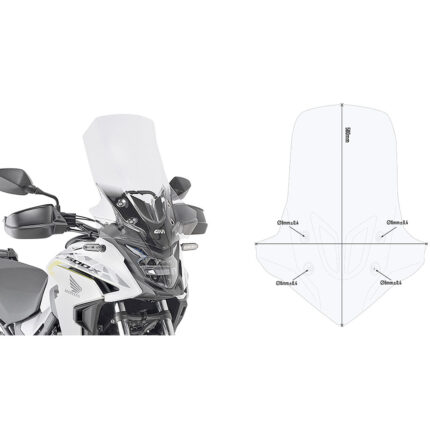 Vizir providni GIVI Honda CB 500 X (19-23) D1171ST