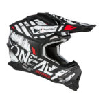 Kaciga ONEAL Cross 2SRS GLITCH crno bela XXL - Slika 5