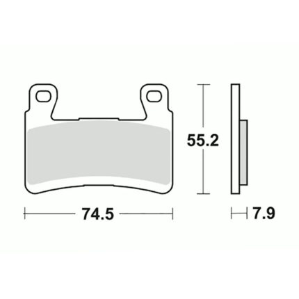 Disk pločice TRW MCB850SV ( SINTER )