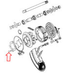 Šraf zadnjeg lančanika Tomos E90 M7x40 mm - Slika 2