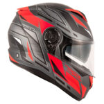 Kaciga Kappa KV32F STRONG titanium red Flip up L - Slika 6