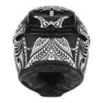Kaciga NOX EXKLUSIV GOLIATH MAORI Full Face mat crno bela S - Slika 4