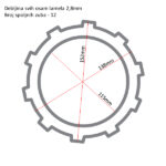 Lamele TRW MCC313-8 set - Slika 2