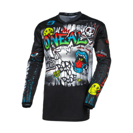 Dres Motocross ONEAL ELEMENT RANCID crno beli XL