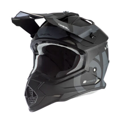 Kaciga ONEAL Cross 2SRS SLICK crno siva L