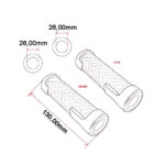 Gume ručke Ariete 01690/F/24 125 mm otvorene fi 26mm BMW sa grejačima - Slika 2