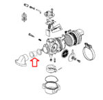 Čaura u usisu karburatora Tomos Dellorto 14-12P fi 17,9x21x10,4 mm or - Slika 2