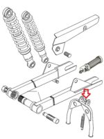Čaura nogara Tomos APN fi 8x15x4 mm / set 2 kom - Slika 2