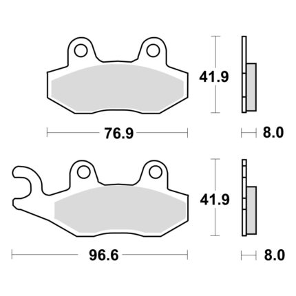 Disk pločice TRW MCB582 ( ORGANIC )