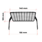 Mreža fara kocka crna Tomos 100x140 mm - Slika 3