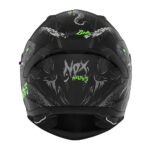 Kaciga NOX Full Face sa naočarima N401 ZUMBI  mat crno zelena - Slika 3