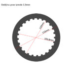 Lamele TRW metalne MES356-7 set - Slika 2
