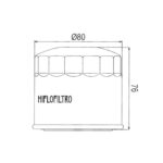 Filter ulja HF134 Hiflo - Slika 2