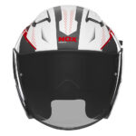 Kaciga NOX Jet N130 MYST crveno bela XL - Slika 2