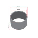 Čaura klipnjače Tomos fi 10x12x13 mm bronza - Slika 2