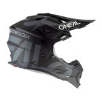 Kaciga ONEAL Cross 2SRS SLICK crno siva XL - Slika 4