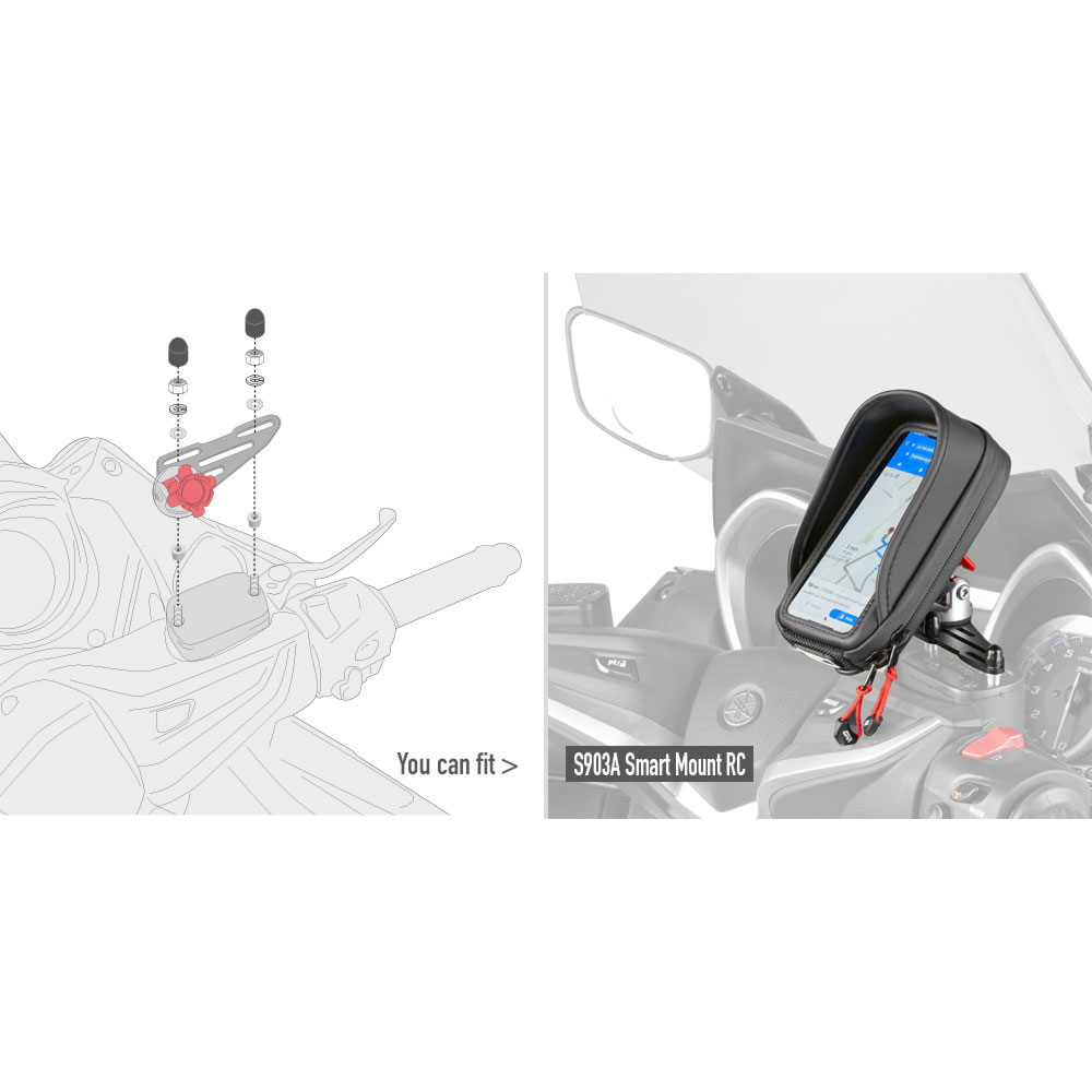 Set za montažu držača telefona S903A / S904B GIVI
