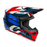 Kaciga ONEAL Cross 3SRS RIDE plavo belo crvena XL - Slika 5
