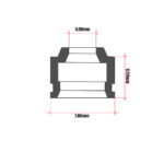 Teflon ventila Aprilia Leonardo 125/150 Athena kom - Slika 2