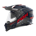 Kaciga NOX Enduro sa vizirom N312 VAPOR crveno plava L