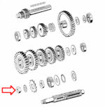 Matica prednjeg lančanika Tomos APN M14x1 mm desni navoj - Slika 2