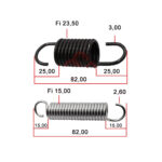 Opruga nogara L82mm Piaggio Vespa ET4 / Liberty 125cc Fi 15/19,5 par - Slika 2