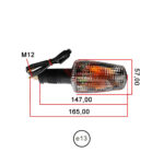 Žmigavac Yamaha TDM (91-01 prednji ) providni Vicma - Slika 3