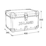 Centralni kofer X-LAND ALU crni 40L - Slika 4