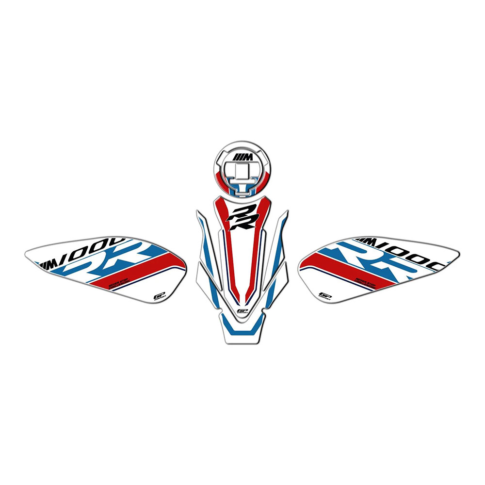 Nalepnice rezervoara TANK PAD set BMW M 1000 RR (21-24) plavo belo crvena GP KOMPOZIT