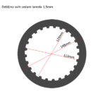 Lamele TRW metalne MES351-7 set - Slika 2