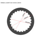 Lamele TRW metalne MES356-7 set - Slika 3