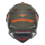 Kaciga NOX Enduro sa vizirom N312 VAPOR KHAKI mat zeleno narandžasta XL - Slika 3
