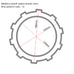Lamele TRW MCC440-8 set - Slika 3