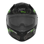 Kaciga NOX Full Face sa naočarima N401 ZUMBI  mat crno zelena 2XL - Slika 2