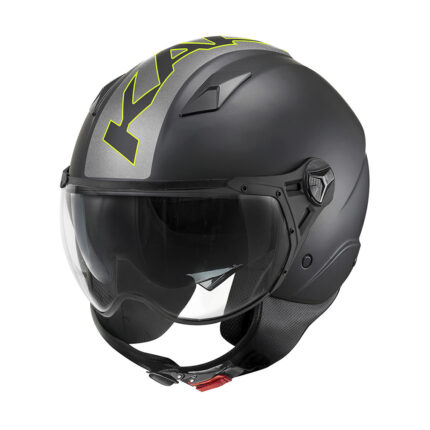 Kaciga jet Kappa KV57 STRIKER crno titanium žuta