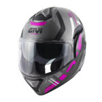Kaciga GIVI Flip Up X30 PULSAR titanium crno ljubičasta XS