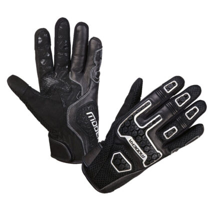 Rukavice DRACON MESH kožne crno bele 10 XL MODEKA
