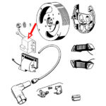 Bobina Tomos 12V elektronsko paljenje sa 2 izvoda Wat Yong - Slika 2