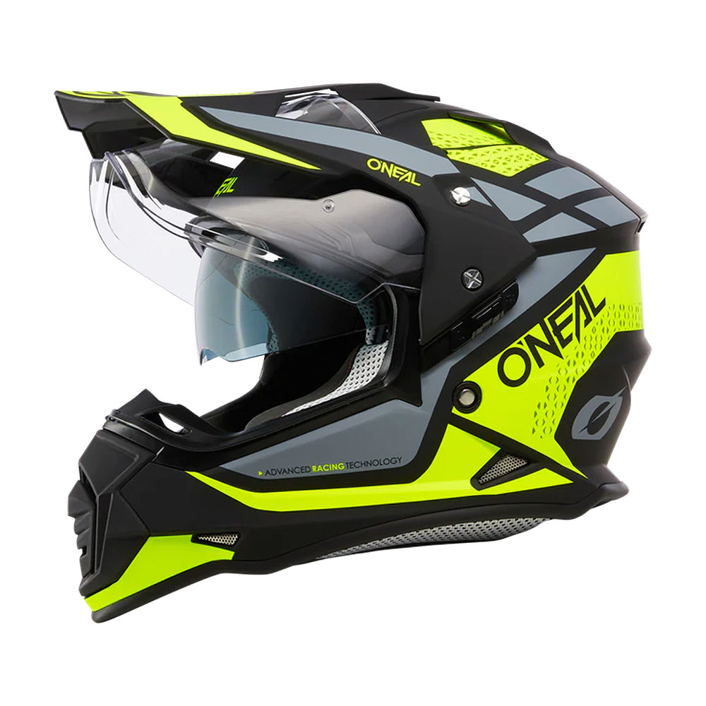Kaciga ONEAL Enduro SIERRA žuto crno siva