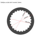 Lamele Yamaha T-MAX 500 (01-11) RMS - Slika 4