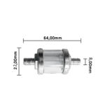 Filter goriva izlaz 8mm L64mm OMG - Slika 4
