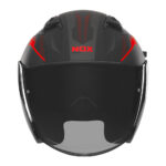Kaciga NOX Jet N130 MYST mat crno crvena - Slika 2