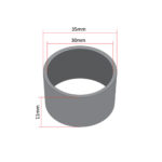 Čaura prednjeg lančanika Tomos A3 A35 A5 fi 30x35x11 mm - Slika 2