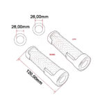 Gume ručke Ariete 01690/F24N 120 mm otvorene  fi 26mm BMW sa grejačima - Slika 5