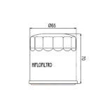 Filter ulja HF175 Hiflo Indian - Slika 2