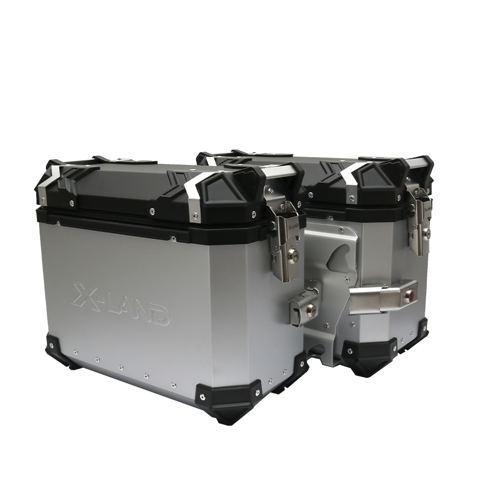 Bočni koferi X-LAND ALU sivi 30L+30L