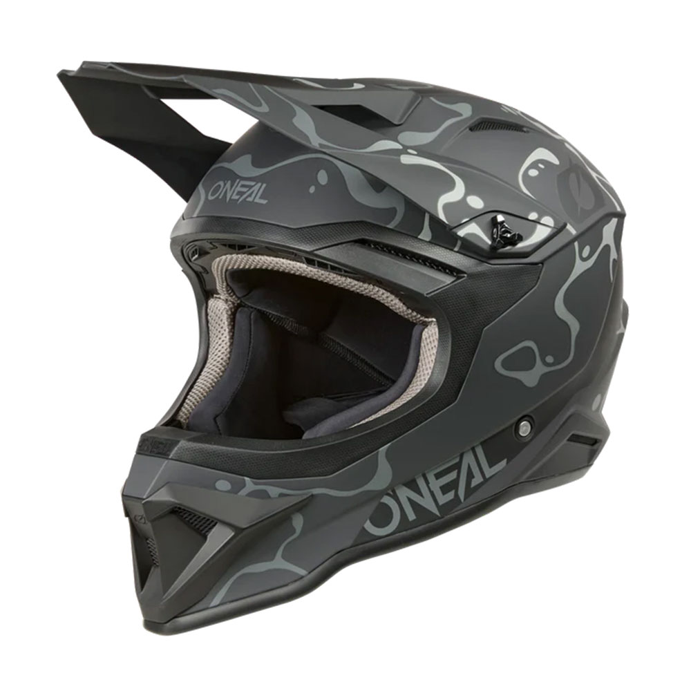 Kaciga ONEAL Cross 1SRS SPLASH crno siva L